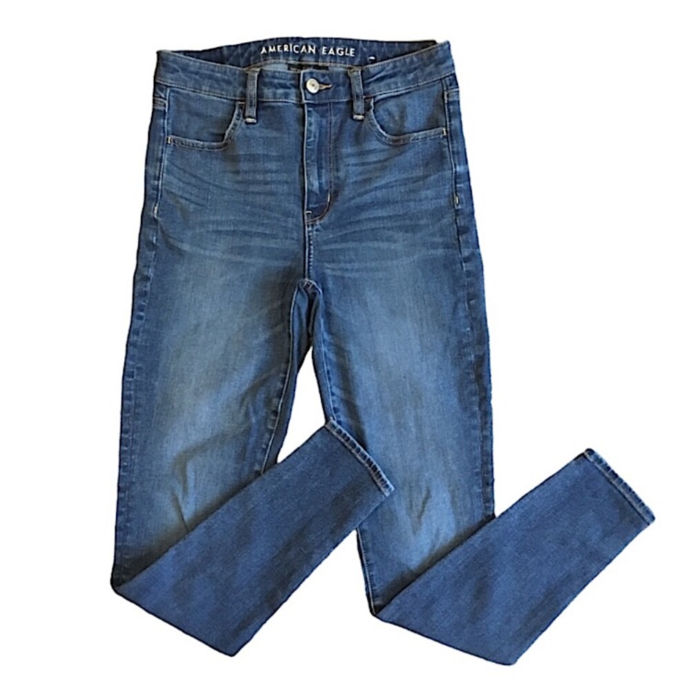 American Eagle 360 Next Level Stretch Super High Rise Jeggings Size 4